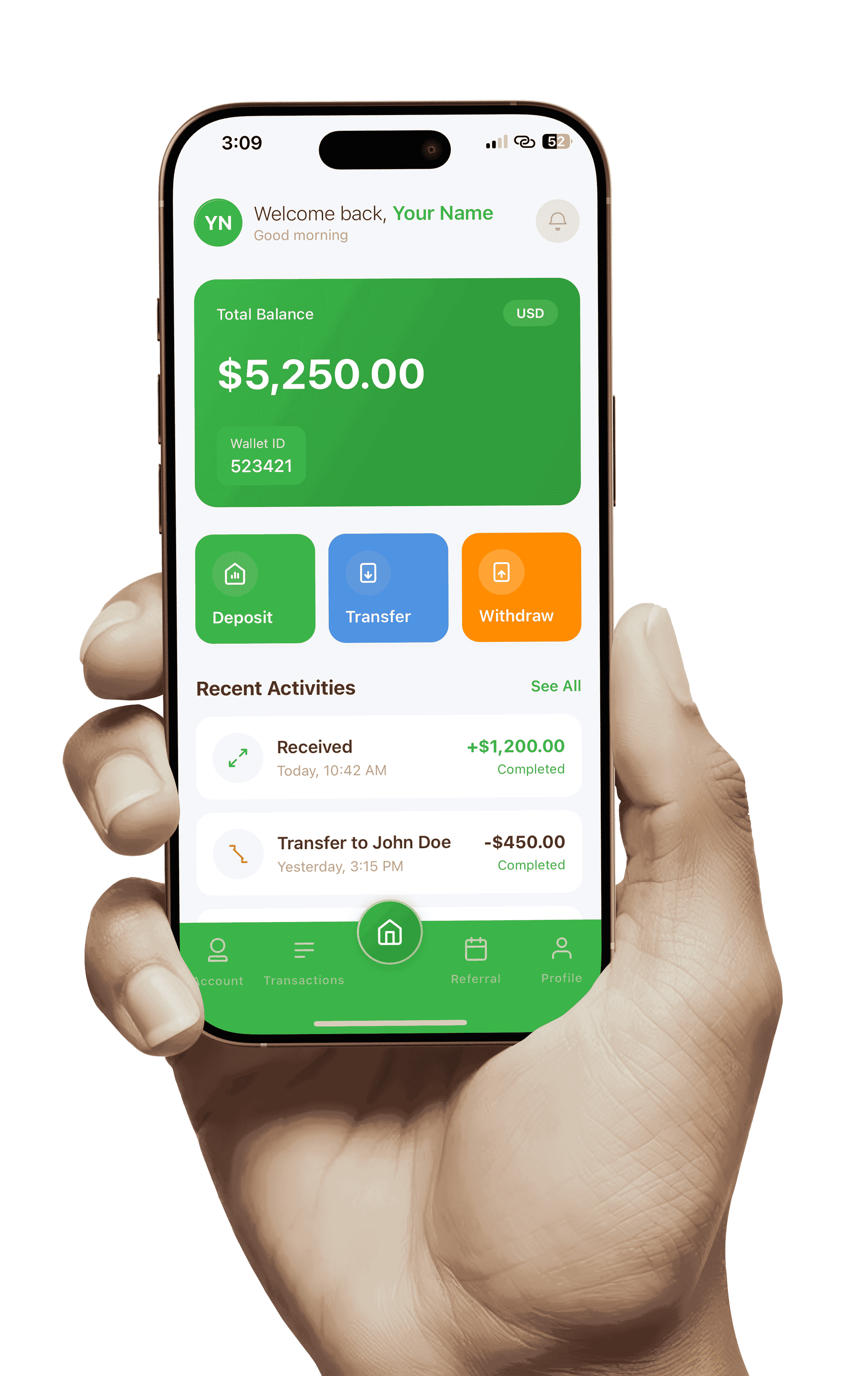 Hoopay App Interface